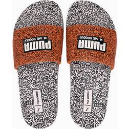 Puma x Mr Doodle Leadcat Multicolor Womens Sliders Multicolour