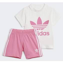 Adidas Trefoil Shorts and T-shirt sæt Pink Fusion