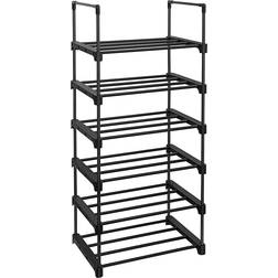 Songmics 6Tier Black Skohylle 45x106cm