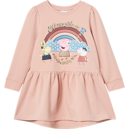 Name It Kid's Fann Peppa Pig Sweatdress - Rose Smoke