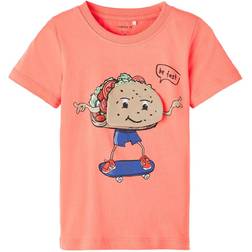 Name It Kid's Donald T-shirt - Coral