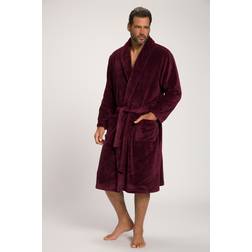 JP1880 JP 1880 Men's Bathrobe, Homewear, Microfibre, Tie Belt, Up to 8XL, Aubergine