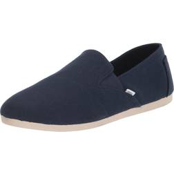 Toms Damen Redondo Flacher Slipper, Marineblaue Leinwand