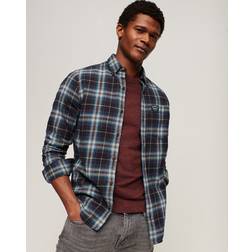 Superdry Men's Organic Cotton Lumberjack Check Shirt Navy