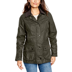 Women's Barbour Classic Beadnell Jacket Olive Waxed Cotton Olive