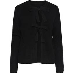 Pieces Silly Tie Cardigan - Black