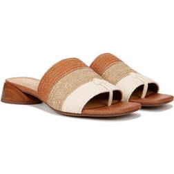 Franco Sarto Women's Loran Slide Sandals Multi Tan Raffia