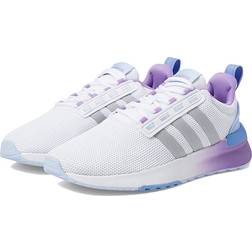 Adidas Women's Racer TR21 Sneaker, White/Silver Metallic/Blue Fusion Metallic