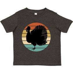 Inktastic Toddler Thanksgiving Holiday Turkey Dinner T-Shirt - Black