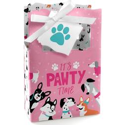 Big Dot of Happiness Gift Bags Pawty Like a Puppy Girl 12-pack