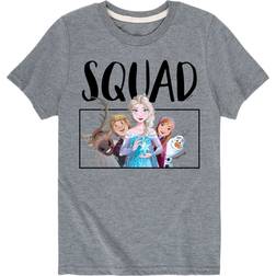 Disney Frozen Toddler & Youth Squad Short Sleeve Graphic T-shirt - Heather Grey