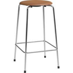 Fritz Hansen High Dot Chrome/Brown Barstol 65cm