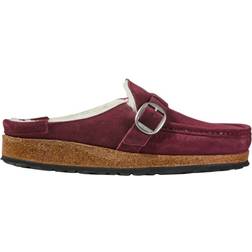 Birkenstock Buckley Shearling Suede Leather - Maroon