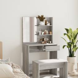 vidaXL 820491 Gray Sonoma Oak Sminkebord 40x74.5cm