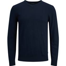 Jack & Jones Emil V Neck Pullover - Navy Blazer