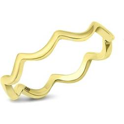 Sac Silver Squiggle Ring - Gold