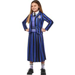 Rubies Girl's Wednesday Nevermore Student Academy Uniform Costume Blue