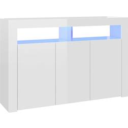 vidaXL 115.5x30x75cm High Gloss White Sideboard 115.5x75cm