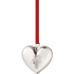 Georg Jensen Heart Silver Christmas Tree Ornament 2.1"