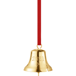 Georg Jensen Christmas Bell 2021 Gold Julepynt 5.4cm