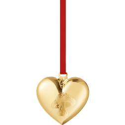 Georg Jensen Heart Gold Christmas Tree Ornament 2.1"