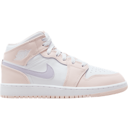 Nike Air Jordan 1 Mid GS - Pink Wash/White/Violet Frost