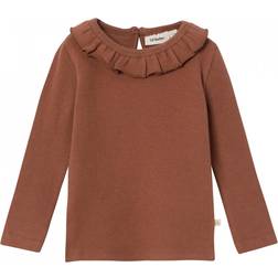 Lil'Atelier Thora Long Sleeve Blouse - Carob Brown