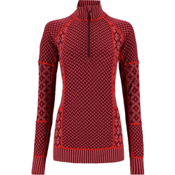 Kari Traa Smekker Half Zip Baselayer - Rouge Pink