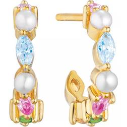 Sif Jakobs Adria Creolo Piccolo Earrings - Gold/Multicolour