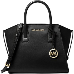 Michael Kors Avril Small Logo Top-Zip Satchel Black