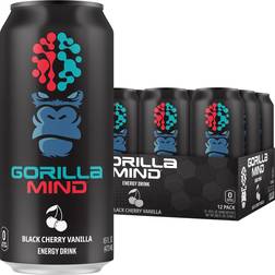 Gorilla Mind Black Cherry Vanilla Energy Drink 473ml 12