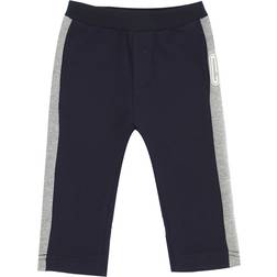 Monnalisa Baby Boy's Fleece Joggers with Bands - Dark Blue