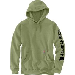 Carhartt Men's Loose Fit Midweight Logo Hoodie - Chive Heather