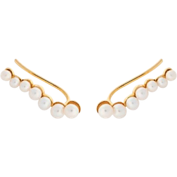 Pernille Corydon Ocean Treasure Climbers Earrings - Gold/Pearls