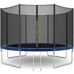 Costway Bounce Combo Trampoline 244cm + Safety Net + Ladder