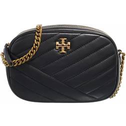 Tory Burch Kira Chevron Quilted Camera Crossbody Bag - Black