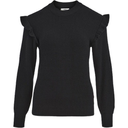 Object Malena Knitted Pullover - Black