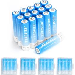 Reacell AAA Rechargeable Batteries 1100mAh 16-pack