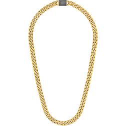 Bulova Classic Curb Chain Necklace - Gold/Black