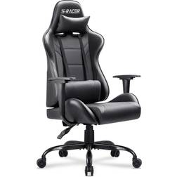 Homall Gaming Computer Office High Back Leather Gamer Desk Chair - Black