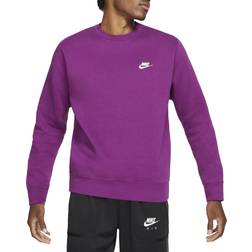 Nike Men's Sportswear Club Fleece Crewneck Sweatshirt - Viotech/White