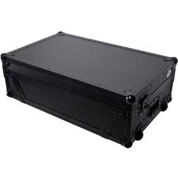 ProX Flight Style Road Case Fits Pioneer Ddj-Flx10 Black On Black W/ Sliding Laptop Shelf & Wheels Black
