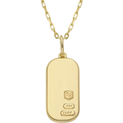 Fossil All Stacked Up Pendant Necklace - Gold
