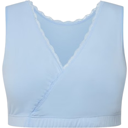 Ulla Popken Bellieva Eco Cotton Seamless Wirefree Nursing Bustier Ice Blue