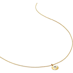 Monica Vinader April Birthstone Lab Created Pendant Necklace - Gold/Transparent