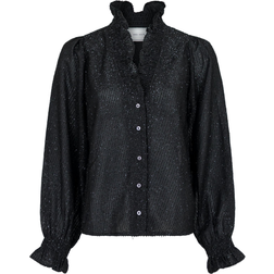 Neo Noir Brielle Glitter Blouse - Black