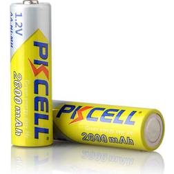 PKCELL Rechargeable AA Battery 2600mAh 2-pack