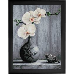 ARTI BALTA Diamond Orchid Black Poster 30x40cm