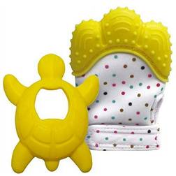 Teething Mitten with Soothing Toy 2-pack