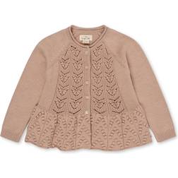 Konges Sløjd Kid's Cabby Knit Cardigan Gots - Peach Blush